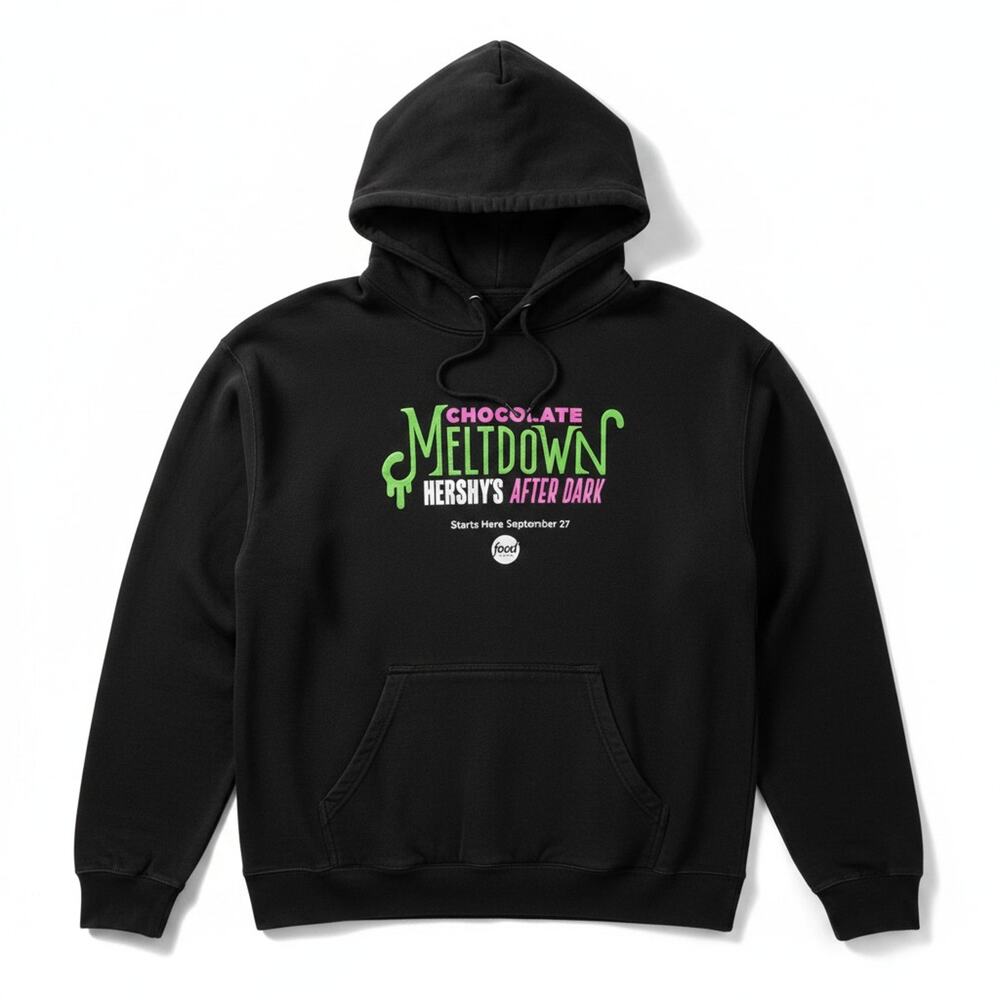 Hershey's Chocolate Meltdown Men's XL Food Network Black Promo Hoodie Halloween